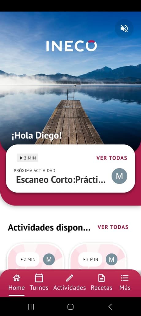 Aplicación para gestión clínica — captura 1 de 4
